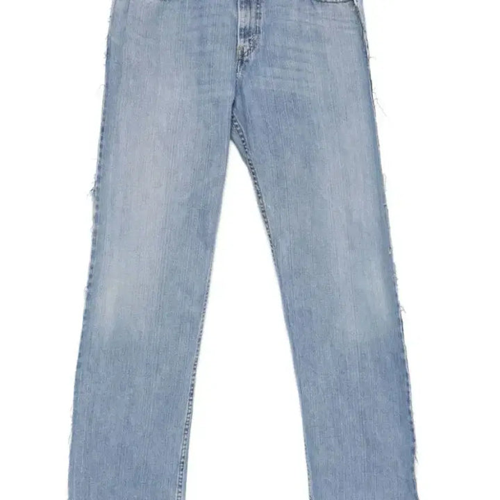 [BUNJANG] Prototype Outline Raw Cut Denim Jeans / 프로토타입 아웃라인 로우 컷 데님