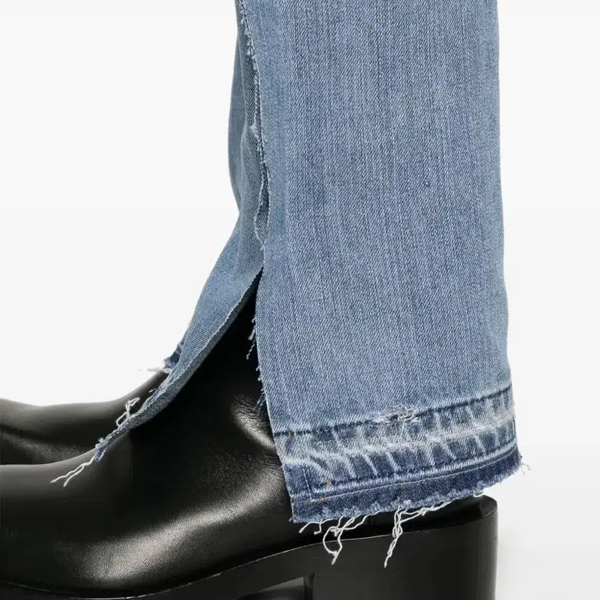 [BUNJANG] Prototype Outline Raw Cut Denim Jeans / 프로토타입 아웃라인 로우 컷 데님