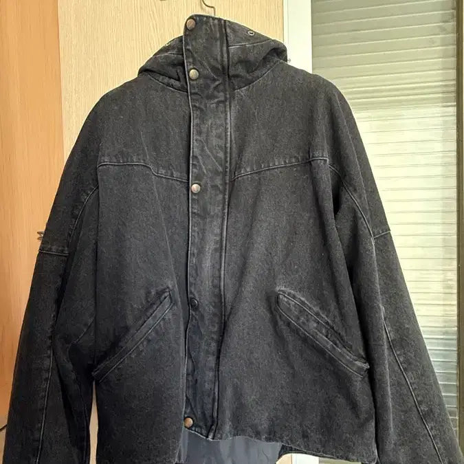 [BUNJANG] Gypsy Stone Washed Denim Shell Parka L / 집시 스톤워시드 데님 쉘파카