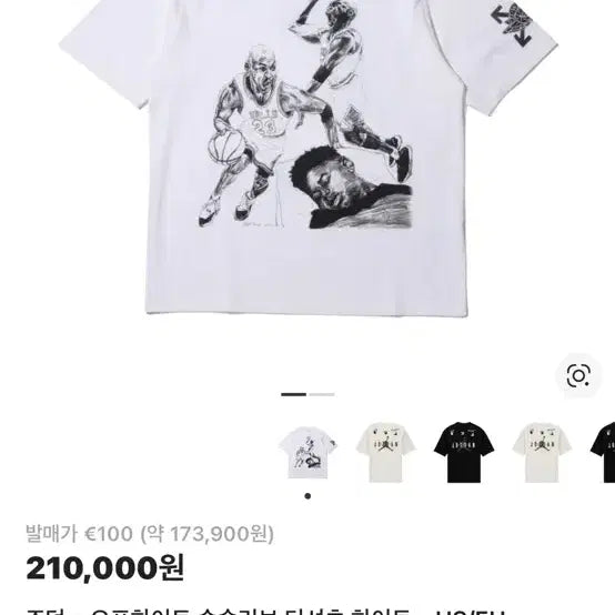 [BUNJANG] Nike Jordan Off-White Collaboration Short Sleeve / 나이키 조던 오프화이트 콜라보 반팔