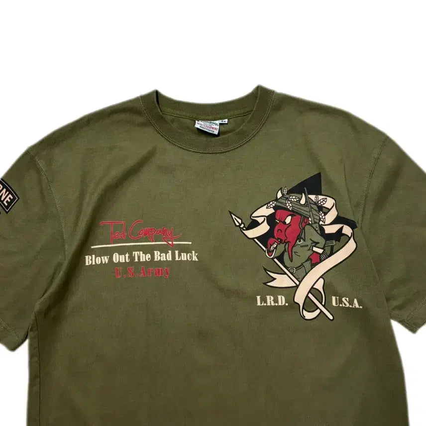 [BUNJANG] Ted Company Military Short Sleeve T-shirt / Ted Company 테드컴퍼니 밀리터리 반팔 티셔츠