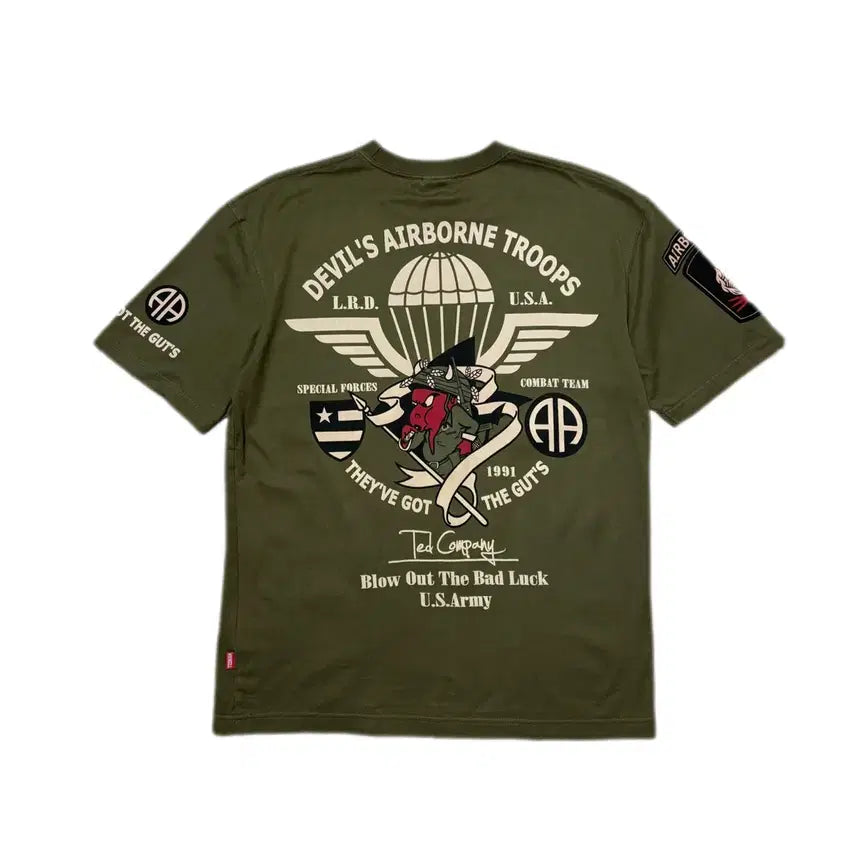[BUNJANG] Ted Company Military Short Sleeve T-shirt / Ted Company 테드컴퍼니 밀리터리 반팔 티셔츠