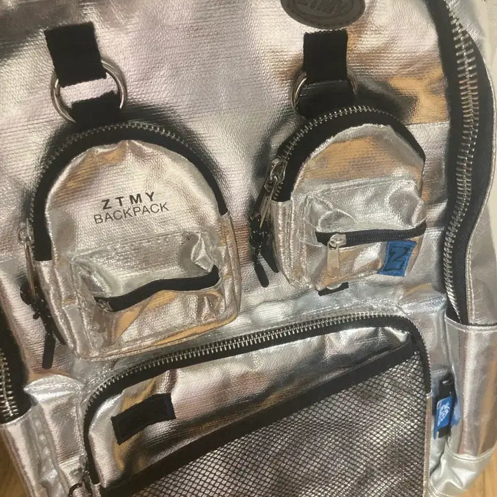 [BUNJANG] Ztmy Silver Backpack Bag / Ztmy 즛토마요 실버 백팩 가방 개량판