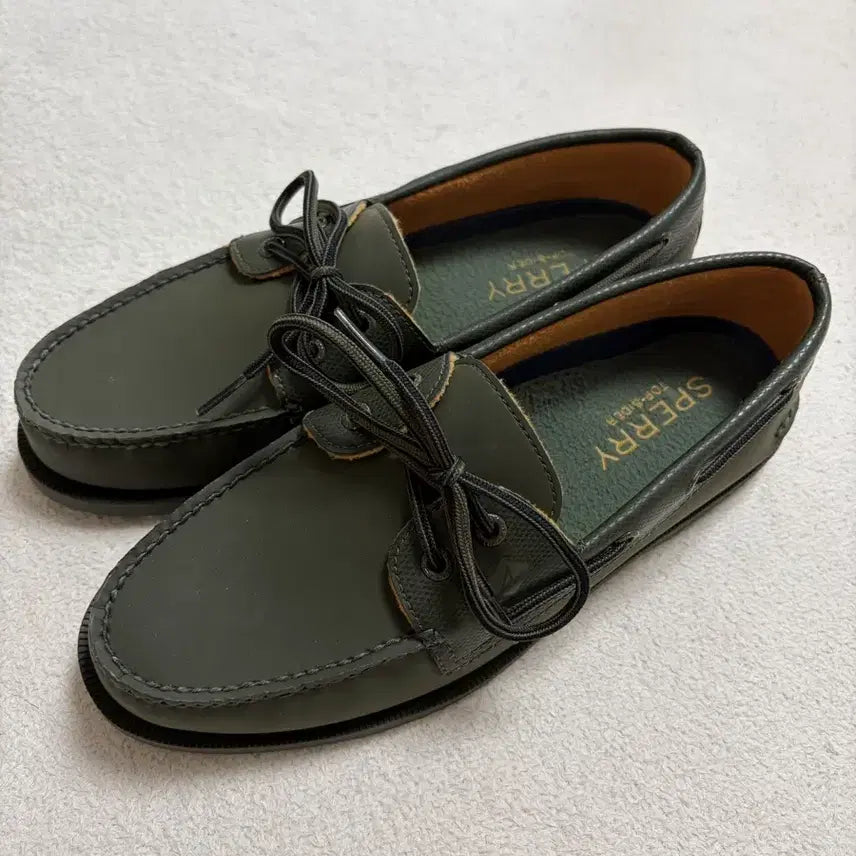 [BUNJANG] Sperry 2-Eye Top-Sider Boat Shoes (Storm Olive) / [265] 스페리 2eye 탑사이더 보트 슈즈 (스톰 올리브)