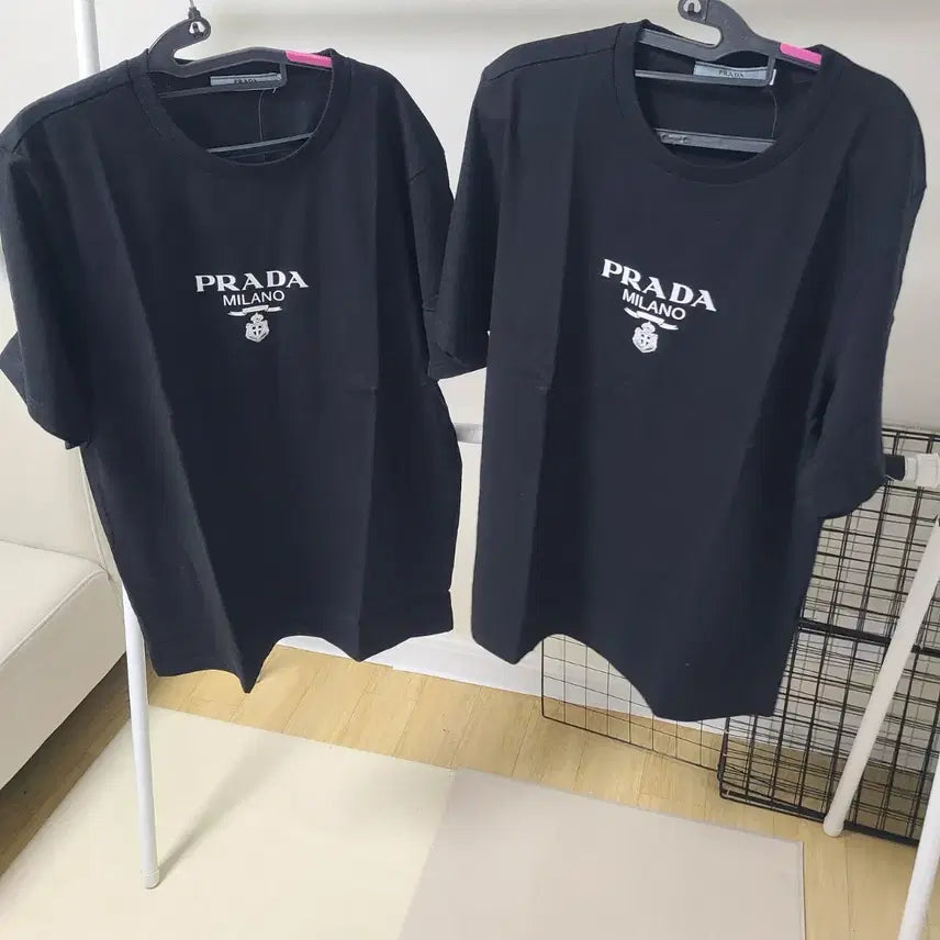 [BUNJANG] Prada Cotton T-Shirt - XL / 프라다반팔티셔츠엑스라지남여되요면원단새거에요