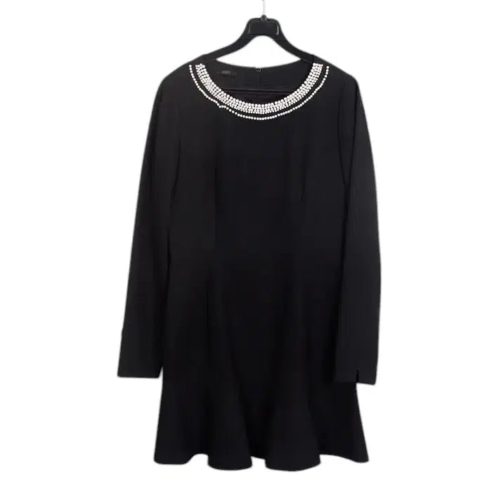 [BUNJANG] Jigott Pearl Long Sleeve Black Dress (Size 66) / 여성66 / 지고트 심플 하객룩 블랙 진주긴팔원피스BK