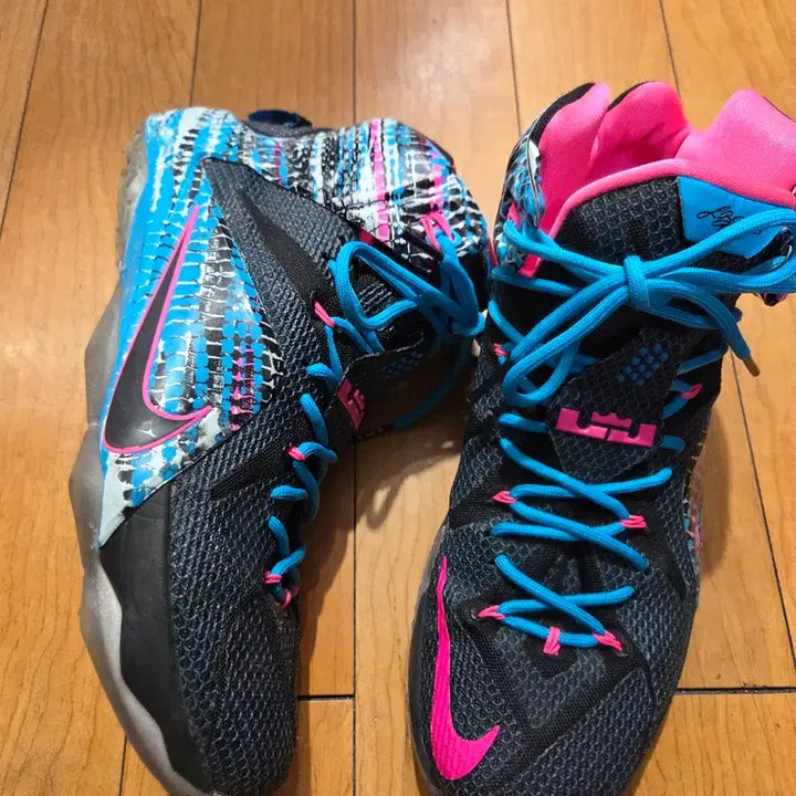 [BUNJANG] Nike LeBron Basketball Shoes Black/Pink / 나이키 르브론 농구화 블랙/핑크