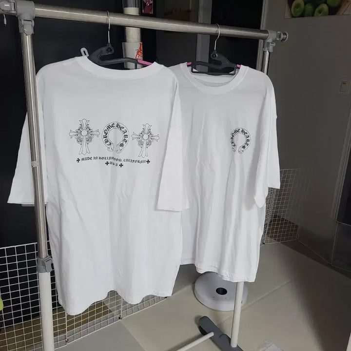 [SOLD OUT] 크롬하츠 반팔화이트 티셔츠 백프린팅남여되요새거에요