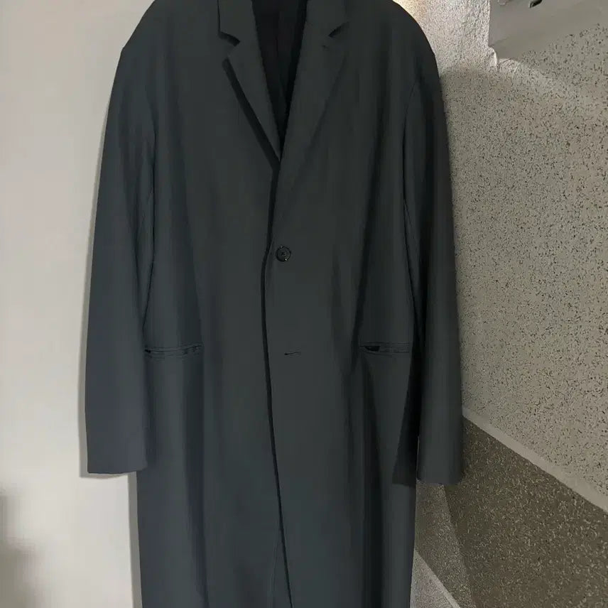 [SOLD OUT] 르메르 싱글 트렌치코트 아이언그레이 L