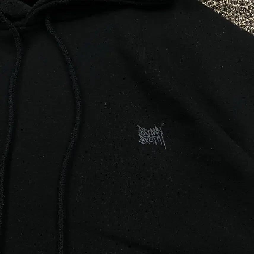 [SOLD OUT] 브라운브레스 빅로고 블랙 후드티