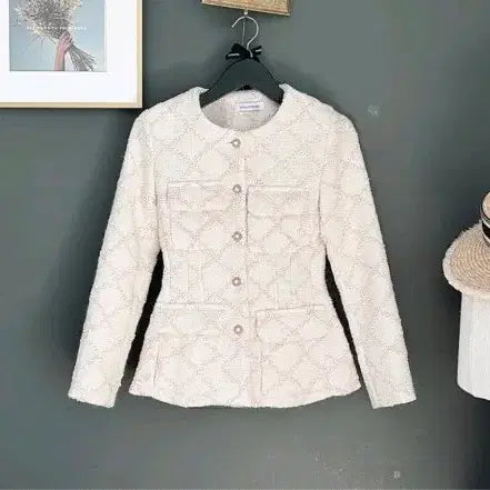 [BUNJANG] Ivory Tweed Jacket / 아이보리 트위드 자켓
