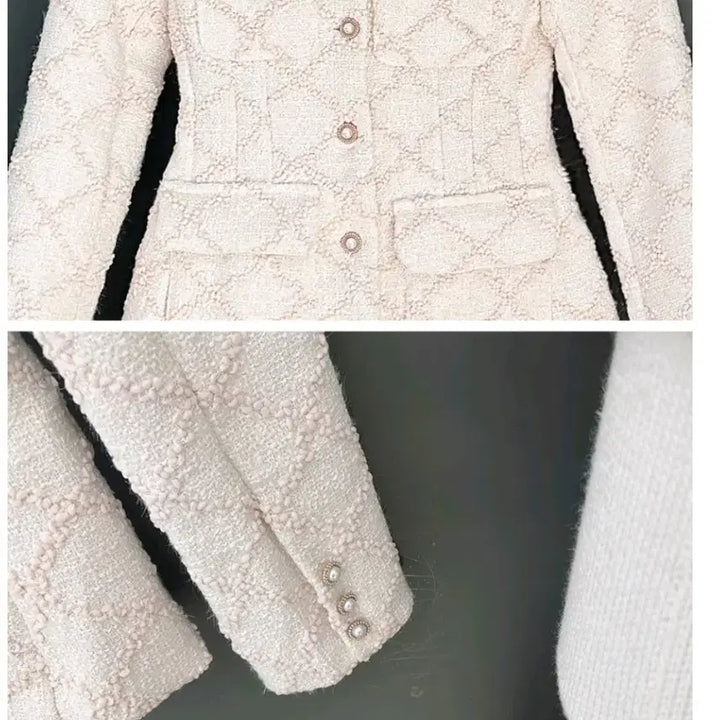 [BUNJANG] Ivory Tweed Jacket / 아이보리 트위드 자켓