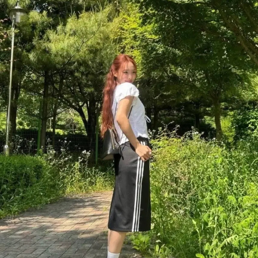 [BUNJANG] Adidas Midi Skirt - Size Small / 아디다스치마