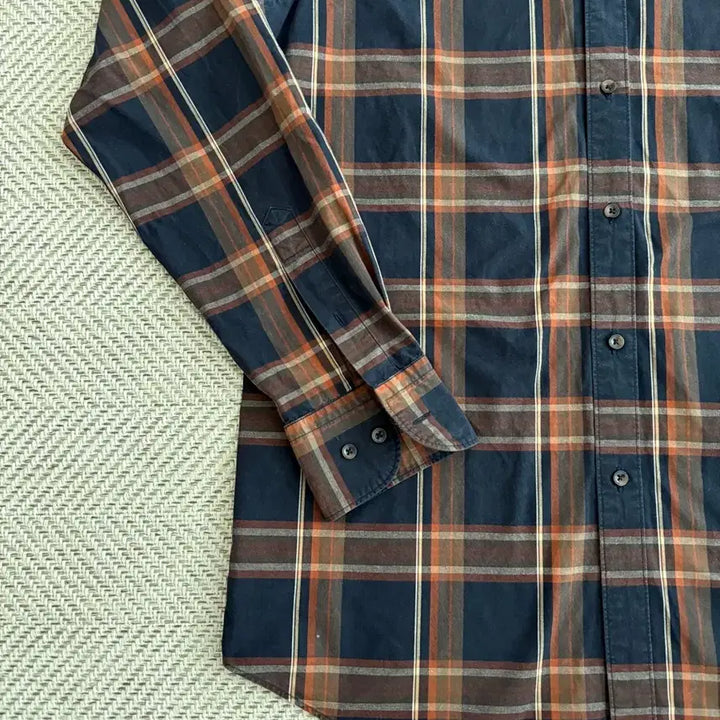 [BUNJANG] Massimo Dutti Navy Check Shirt / 마시모두띠 네이비 체크 셔츠