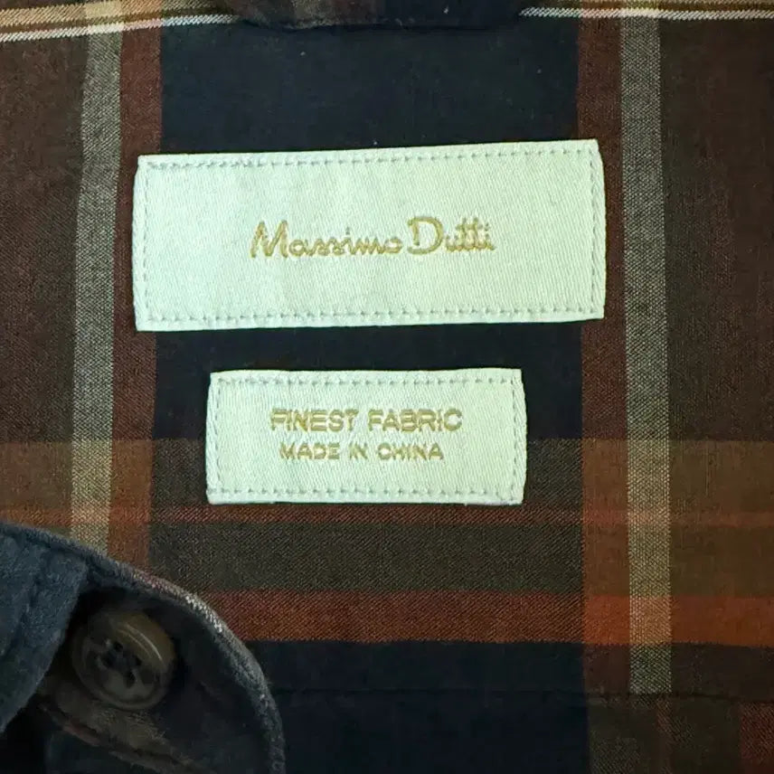 [BUNJANG] Massimo Dutti Navy Check Shirt / 마시모두띠 네이비 체크 셔츠