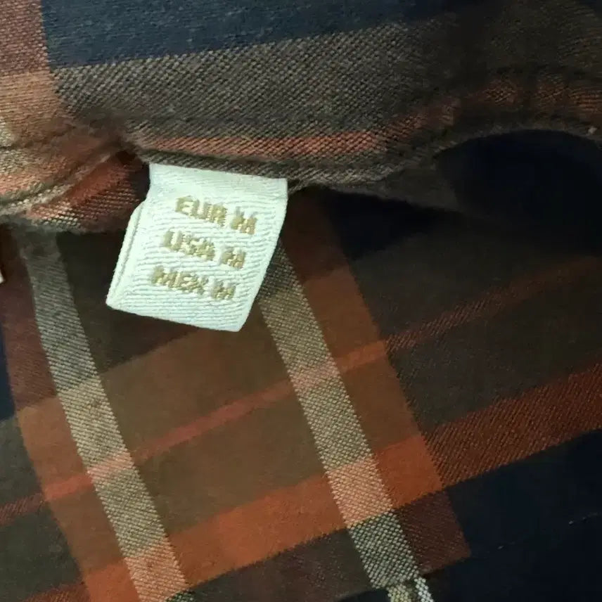 [BUNJANG] Massimo Dutti Navy Check Shirt / 마시모두띠 네이비 체크 셔츠