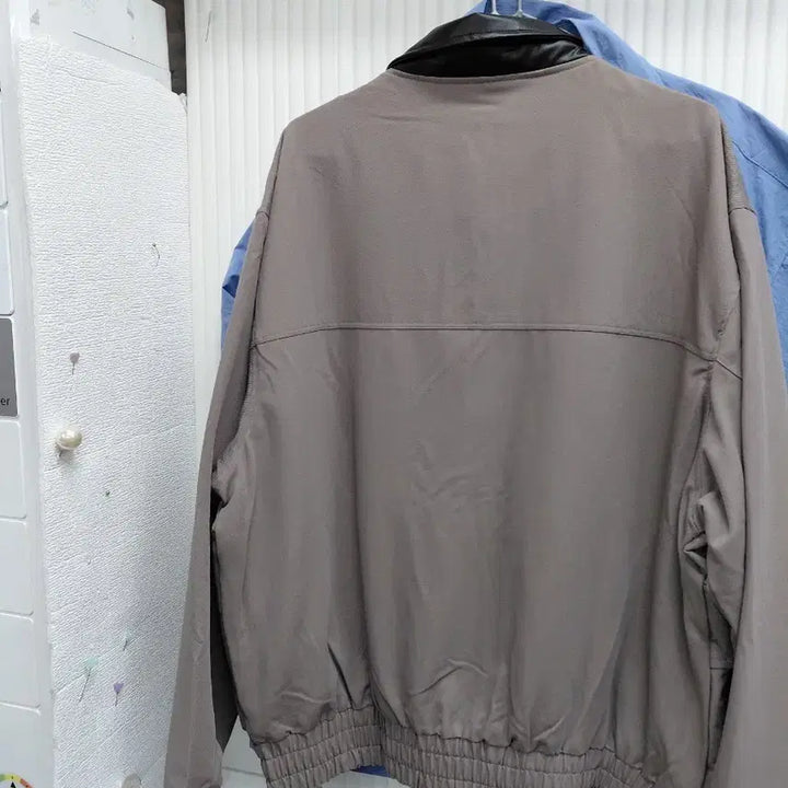 [BUNJANG] TRILLION Leather Collar Jumper / TRILLION점퍼 XL