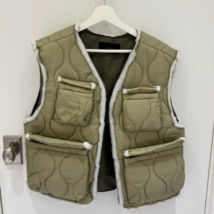 [BUNJANG] Lemage Quilted Vest Khaki / Lemage 퀼팅 베스트 카키색