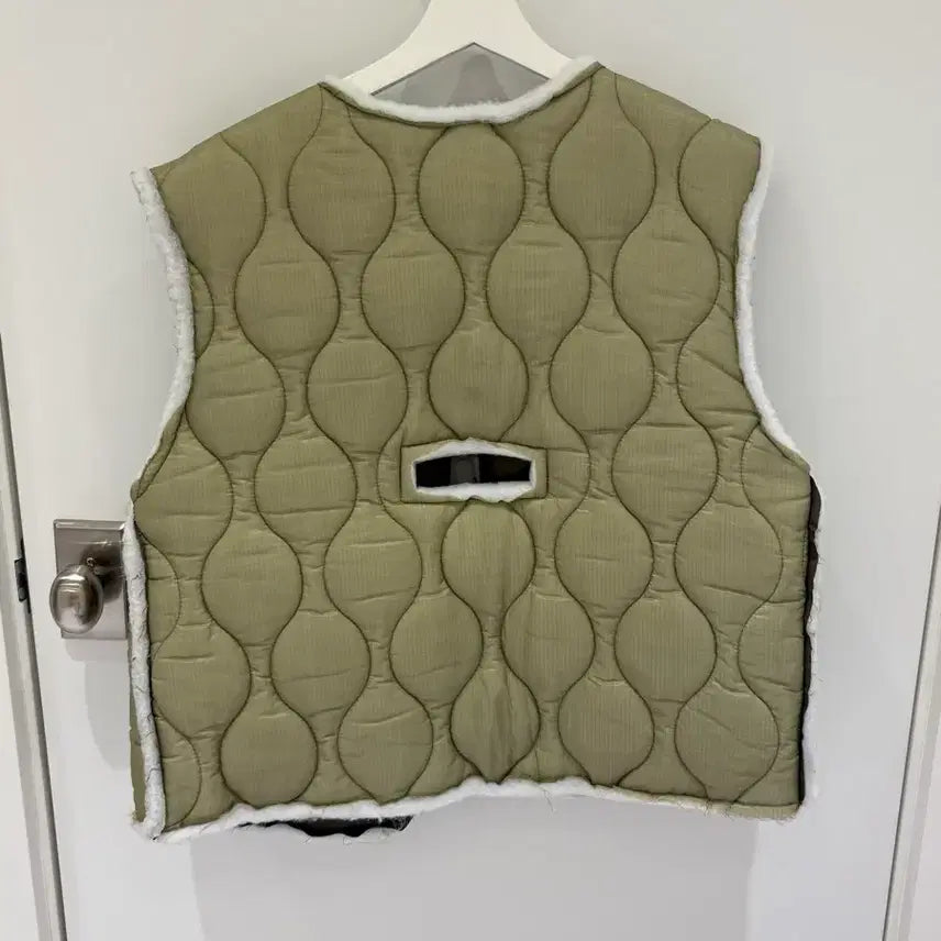 [BUNJANG] Lemage Quilted Vest Khaki / Lemage 퀼팅 베스트 카키색