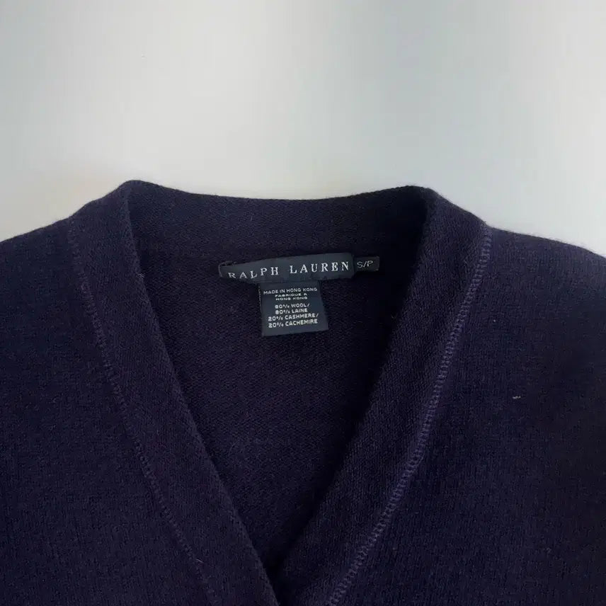 [SOLD OUT] Polo 폴로 다크 퍼플 투 포켓 니트 가디건