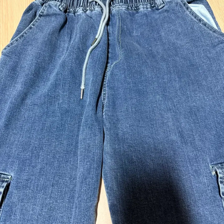 [BUNJANG] Loose Fit Cargo Denim Pants - Blue / 카고 데님 팬츠 블루 일자핏 청바지 556677정도 사이즈 각가격