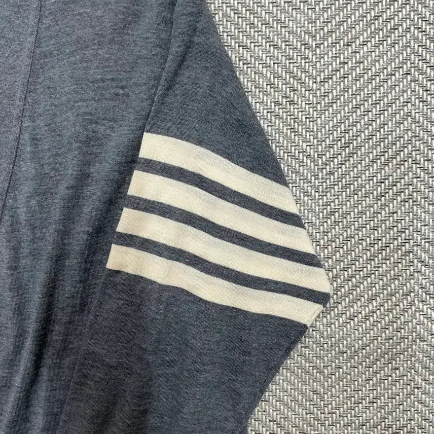 [BUNJANG] Thom Browne 23SS Striped Patch Merino Wool Cardigan / [S급/23ss] 톰브라운 사선완장 메리노울 그레이 가디건 5
