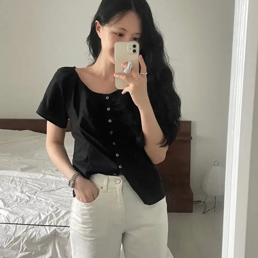 [BUNJANG] Elojo Shirring Blouse / 엘로주 셔링 블라우스