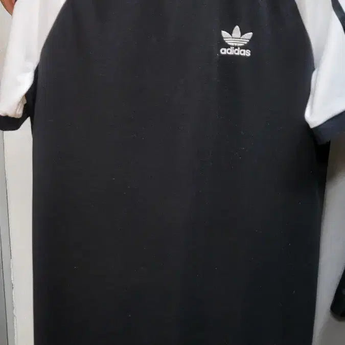 [BUNJANG] Adidas Three-Stripes Raglan Short Sleeve Dress Black / 아디다스 삼선 래글런 반팔 원피스 블랙