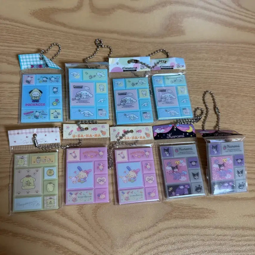 [BUNJANG] Sanrio Characters Tile Stickers Miniature Charm / 산리오 캐릭터즈 타일 스티커 가챠 미니어처 참