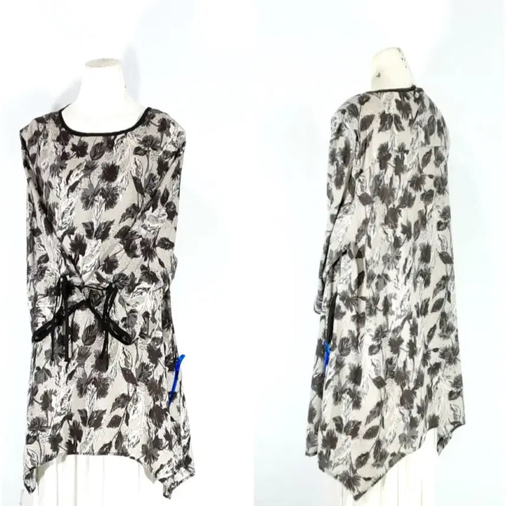 [BUNJANG] Raycool Long Blouse with Swallowtail Hem / 레이쿨/풍기인견 롱블라우스 /하단제비꼬리디쟌/ 7788/기장68 75
