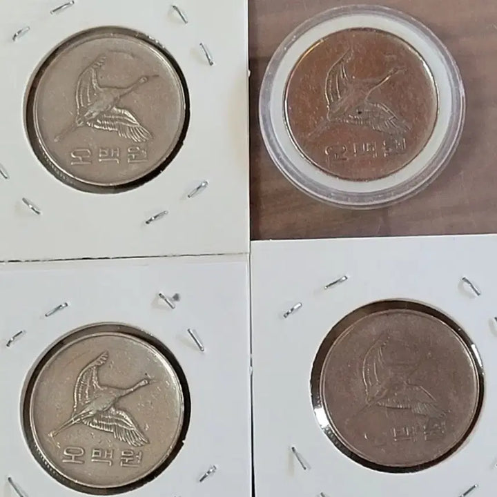 [BUNJANG] Korean Coins 1987 500 Won (4) 1970 100 Won (2) / 동전 사용제 1987년 500원(4) 1970년 100원(2)