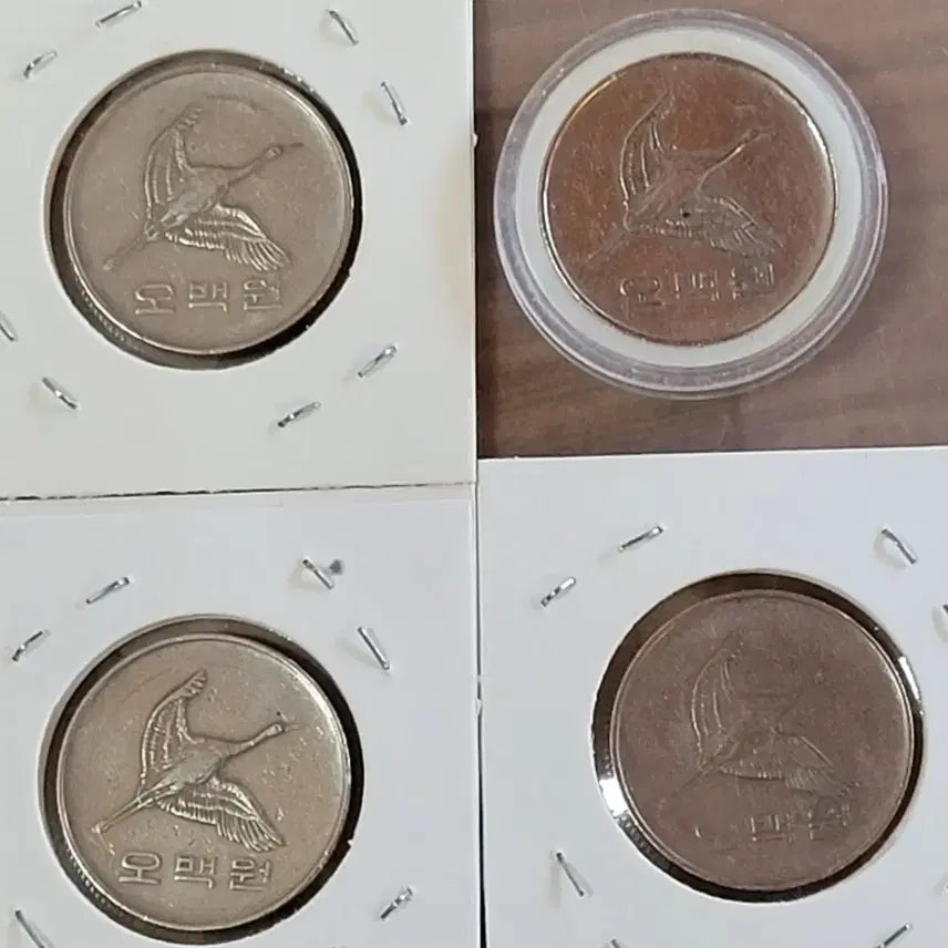 [BUNJANG] Korean Coins 1987 500 Won (4) 1970 100 Won (2) / 동전 사용제 1987년 500원(4) 1970년 100원(2)