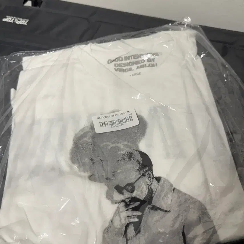 [BUNJANG] Nav x Virgil Abloh Sketches T-Shirt / 버질아블로 X 나브 반팔 티셔츠 L