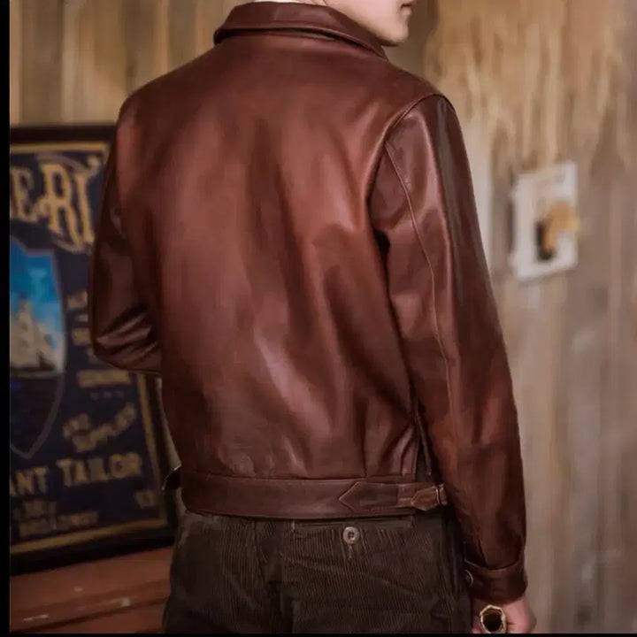 [BUNJANG] Veluokldly Hartman Reproduction Cowhide Jacket L / Veluokldly 하트맨 복각 카우하이드 자켓 L사이즈