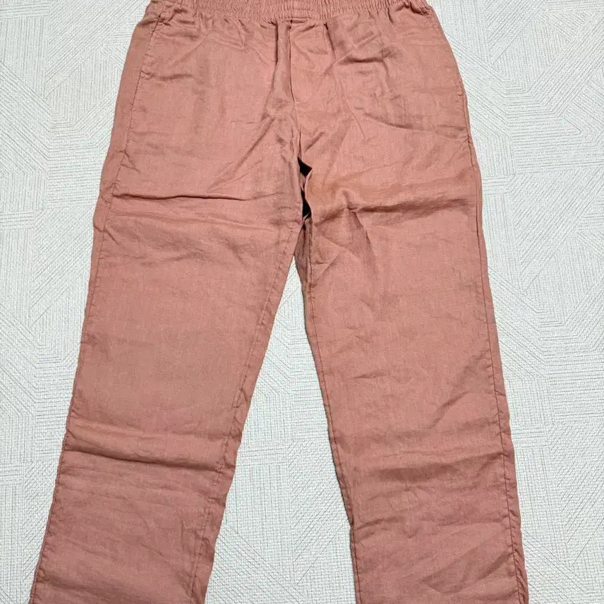 [BUNJANG] H&amp;M Linen Pants Salmon Pink M / h&amp;m 린넨바지 핑크살몬 M(31-33)