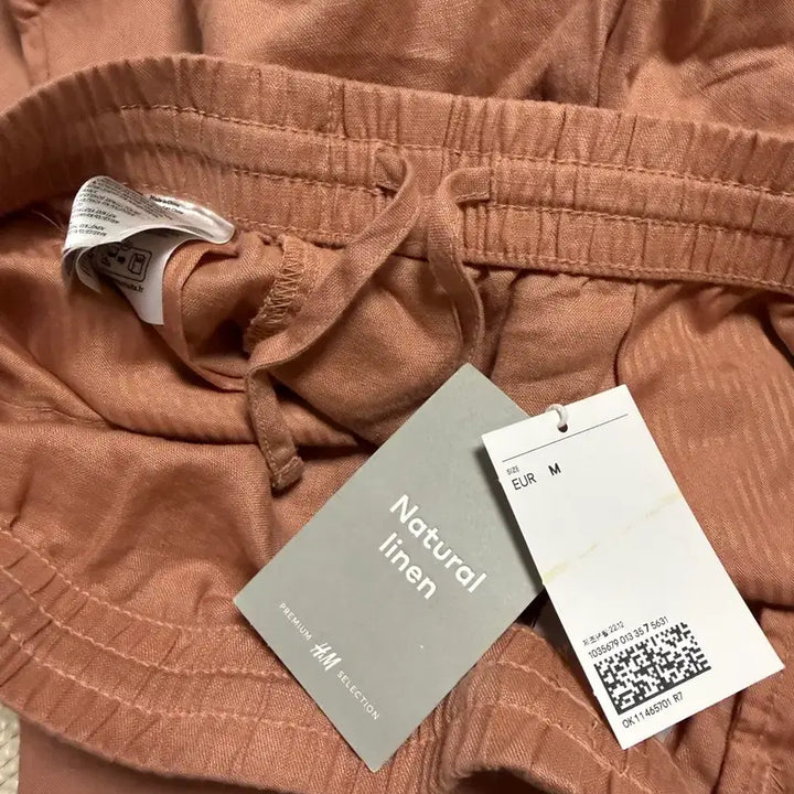 [BUNJANG] H&amp;M Linen Pants Salmon Pink M / h&amp;m 린넨바지 핑크살몬 M(31-33)