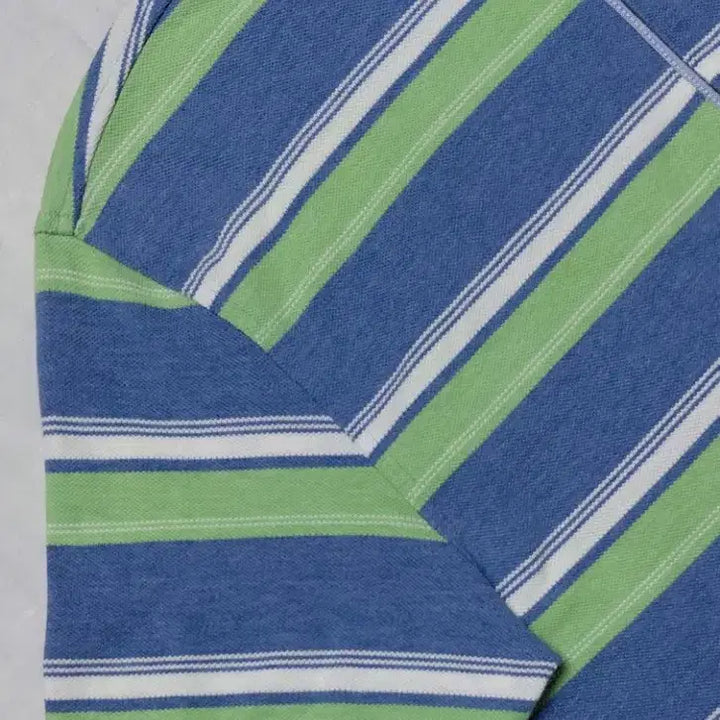 [BUNJANG] Brooks Brothers 346 Stripe Polo Shirt / [S] 브룩스 브라더스 346 스트라이프 폴로 셔츠 (블루/그린)