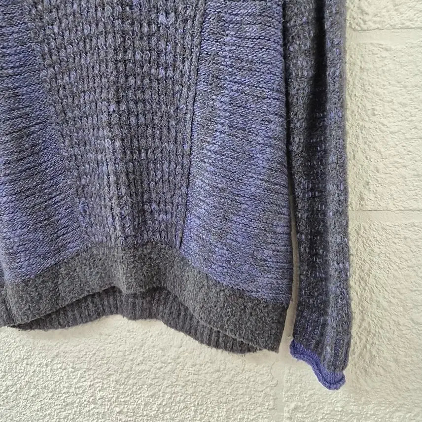 [BUNJANG] System Knit Sweater Grey/Blue / 시스템 SYSTEM 니트 스웨터 그레이/블루