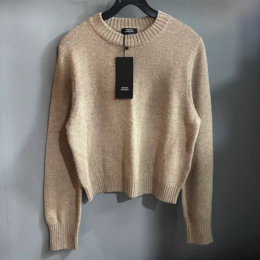 [BUNJANG] Musinsa Standard Angora Blend Crew Neck Knit - Size M / (새제품) 무신사 스탠다드 앙고라 블렌드 니트 M