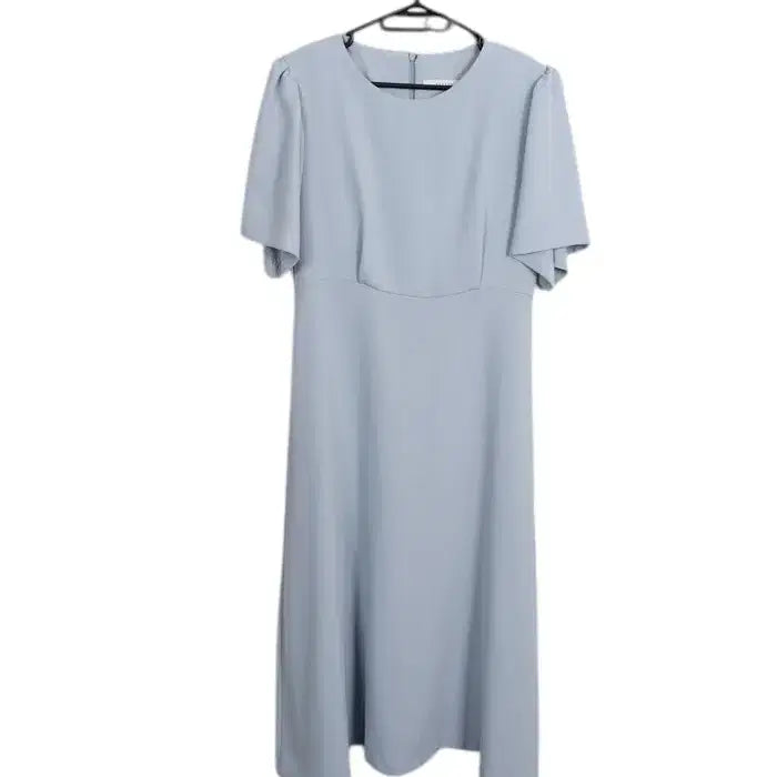[BUNJANG] Groove Balloon Round Simple Light Blue Dress BL / 여성55 / 그루브 벌룬 라운드 심플 연블루 원피스BL 12-27