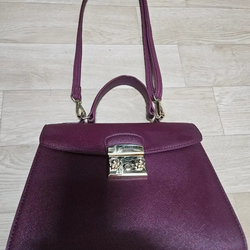 [BUNJANG] Saint Scott London Burgundy Tote Bag / 세인트스코트 런던 버건디 토트백