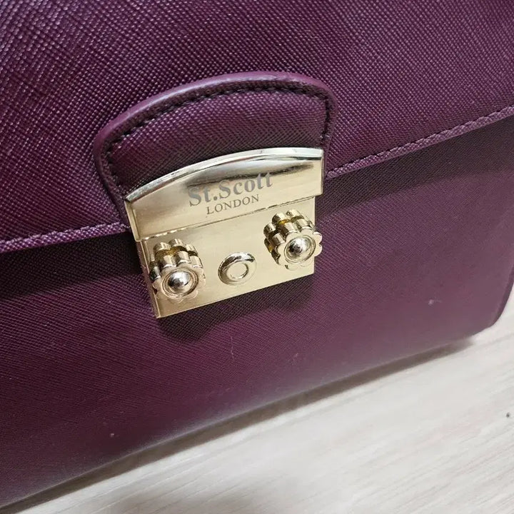 [BUNJANG] Saint Scott London Burgundy Tote Bag / 세인트스코트 런던 버건디 토트백