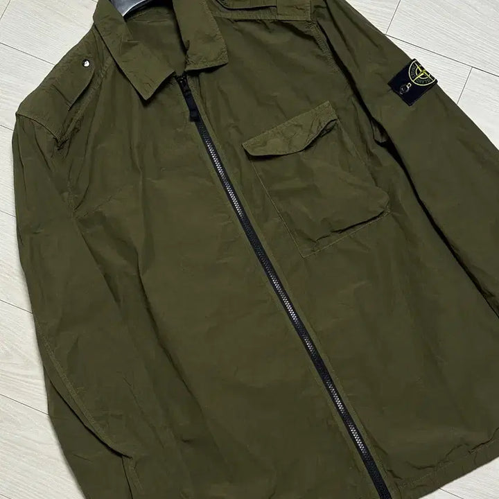 [BUNJANG] Stone Island Naslan Overshirt Jacket Khaki XXL / 스톤아일랜드 나슬란 오버셔츠 자켓 XXL(105-110)
