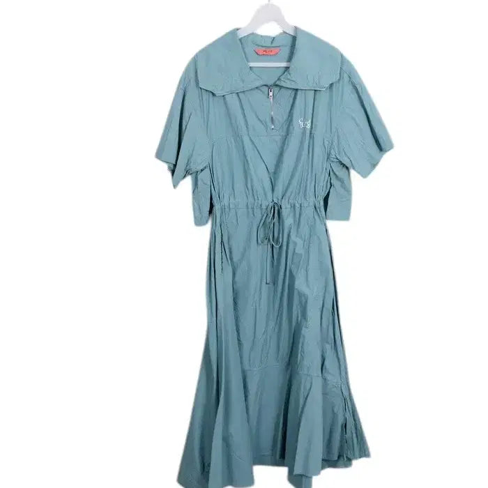 [BUNJANG] Banake Daily Big Collar Half-Zip Dress Blouse / 여성F / 반에이크 데일리 반집업 빅카라 원피스BL 12-28