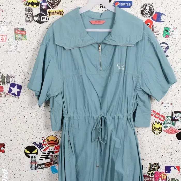 [BUNJANG] Banake Daily Big Collar Half-Zip Dress Blouse / 여성F / 반에이크 데일리 반집업 빅카라 원피스BL 12-28
