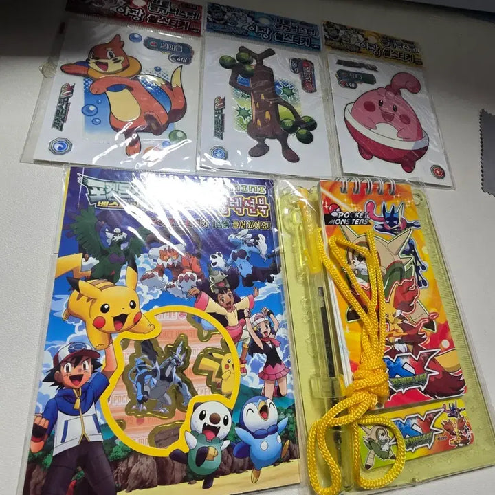 [BUNJANG] Pokemon Sticker and Stationery Bundle Set / 포켓몬스터 스티커 문구류 세트 일괄