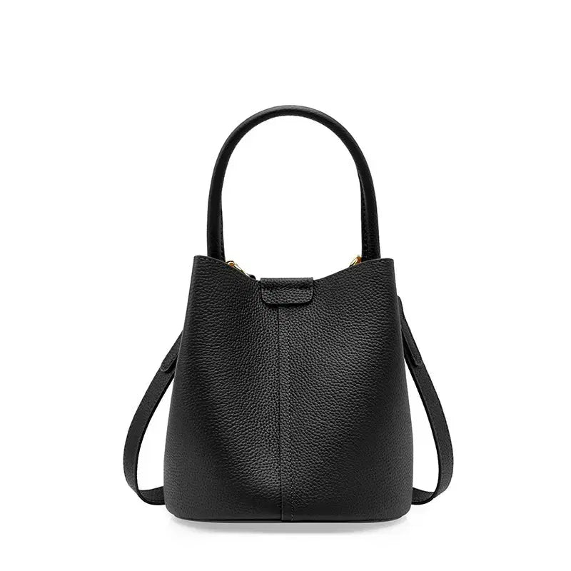 [BUNJANG] Soft Cowhide Bucket Bag Handbag / 여성용 부드러운 소가죽 버킷백 숄더백 핸드백