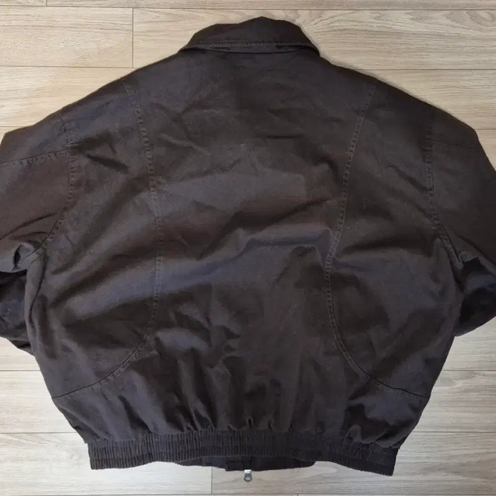 [BUNJANG] Custom A Clock Cotton Washed Blouson Jacket / 커스텀어클락 코튼 커브드 워시드 블루종 자켓 브라운