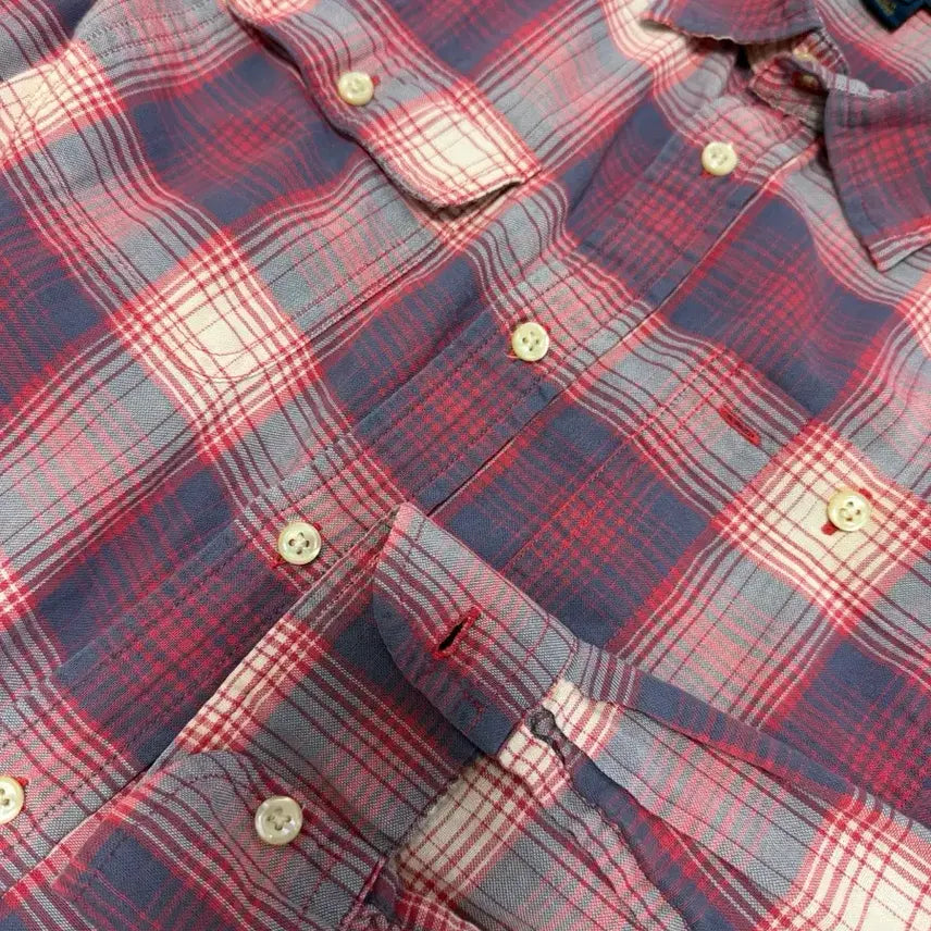[BUNJANG] Polo Planet Check Shirt / 폴로 셔츠 95사이즈 플란넷 체크 남방 남여공용1회세탁