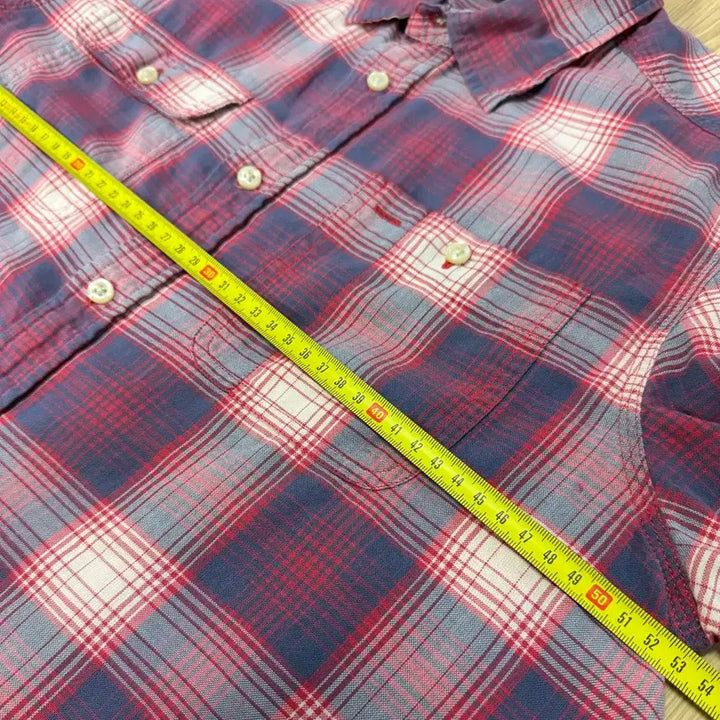 [BUNJANG] Polo Planet Check Shirt / 폴로 셔츠 95사이즈 플란넷 체크 남방 남여공용1회세탁